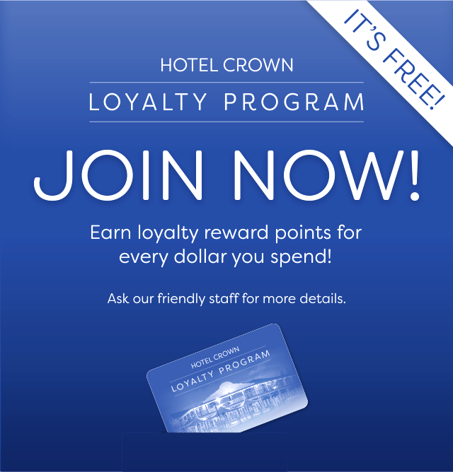 Join the Hotel Crown Victor Harbor Loyalty Program